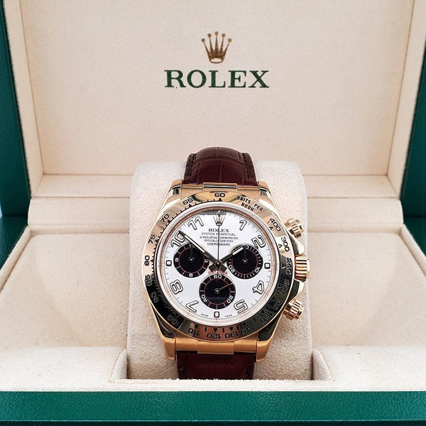 Rolex Daytona Cosmograph Daytona 40MM Yellow Gold Panda Dial Watch