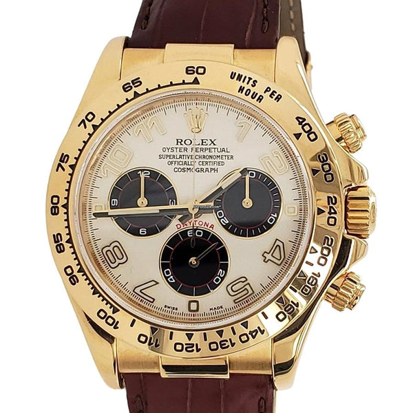 Rolex Daytona Cosmograph Daytona 40MM Yellow Gold Panda Dial Watch