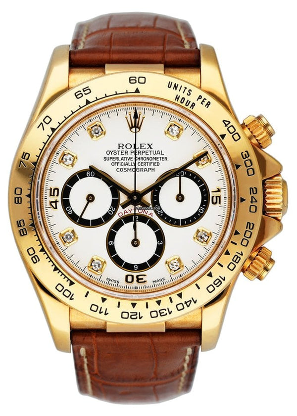 Rolex Daytona 16518 Diamond Dial Mens Watch